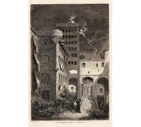 IPLUPJDY Aesthetic Poster Photo Wall Print Modern Wall Artwork the Inquisition Prison in Barcelona by Gustave Dore Canvas Picture for Home Decor 60x90cm