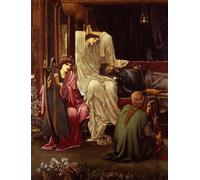 IPLUPJDY Aesthetic Poster Photo Wall Print Modern Wall Artwork the Last Sleep of Arthur in Avalon by Edward Burne Jones Canvas Picture for Home Decor 60x90cm