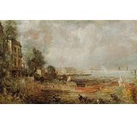 IPLUPJDY Aesthetic Poster Photo Wall Print Modern Wall Artwork the Opening of Waterloo Bridge by John Constable Canvas Picture for Home Decor 60x90cm