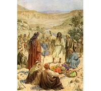 IPLUPJDY Aesthetic Poster Photo Wall Print Modern Wall Artwork the Report of the Spies and Remonstrance of Caleb Bible by William Brassey Hole Canvas Picture for Home Decor 60x90cm