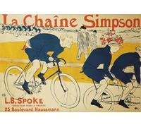 IPLUPJDY Aesthetic Poster Photo Wall Print Modern Wall Artwork the Simpson Chain by Henri De Toulouse Lautrec Canvas Picture for Home Decor 60x90cm