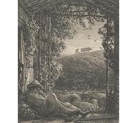 IPLUPJDY Aesthetic Poster Photo Wall Print Modern Wall Artwork the Sleeping Shepherd Early Morning by Famous Painter Canvas Picture for Home Decor 60x90cm