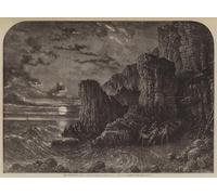 IPLUPJDY Aesthetic Poster Photo Wall Print Modern Wall Artwork the Smugglers Cave by Danby Canvas Picture for Home Decor 60x90cm
