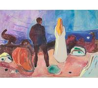 IPLUPJDY Aesthetic Poster Photo Wall Print Modern Wall Artwork Two Human Beings the Lonely Ones by Edvard Munch Canvas Picture for Home Decor 60x90cm