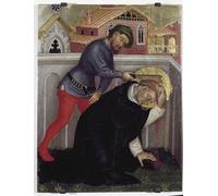 IPLUPJDY Aesthetic Poster Photo Wall Print Modern Wall Artwork Valle Romita Polyptych Detail of the Martyrdom of St Peter of Verona by Gentile Da Fabriano Canvas Picture for Home Decor 60x90cm