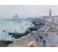 IPLUPJDY Aesthetic Poster Photo Wall Print Modern Wall Artwork Venice in Grey Weather by John Singer Sargent Canvas Picture for Home Decor 60x90cm