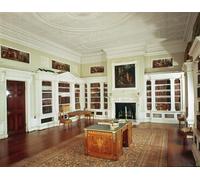 IPLUPJDY Aesthetic Poster Photo Wall Print Modern Wall Artwork View of the Library by Robert Adam Canvas Picture for Home Decor 60x90cm