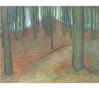IPLUPJDY Aesthetic Poster Photo Wall Print Modern Wall Artwork Wood with Beech Trees by Piet Mondrian Canvas Picture for Home Decor 60x90cm