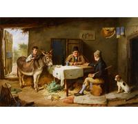IPLUPJDY Retro Picture Canvas Art Poster Nordic Poster a Donkey by Charles Hunt Canvas Image for Wall Decor 60x90cm
