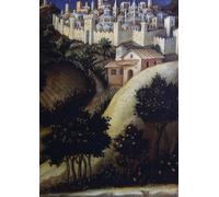 IPLUPJDY Retro Picture Canvas Art Poster Nordic Poster Adoration of the Magi Altarpiece Detail of Central Predella of Egypt by Gentile Da Fabriano Canvas Image for Wall Decor 60x90cm
