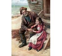 IPLUPJDY Retro Picture Canvas Art Poster Nordic Poster Charles Dickens David Copperfield by Harold Copping Canvas Image for Wall Decor 60x90cm