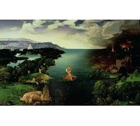 IPLUPJDY Retro Picture Canvas Art Poster Nordic Poster Charon Crossing the River Styx by Joachim Patinir Canvas Image for Wall Decor 60x90cm