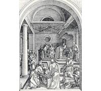 IPLUPJDY Retro Picture Canvas Art Poster Nordic Poster Christ Among the Doctors by Albrecht Dürer Canvas Image for Wall Decor 60x90cm
