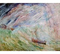 IPLUPJDY Retro Picture Canvas Art Poster Nordic Poster Christ Calming the Storm by Famous Artist Canvas Image for Wall Decor 60x90cm