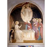 IPLUPJDY Retro Picture Canvas Art Poster Nordic Poster Christ Is Risen and the Holy Women At the Tomb by Fra Angelico Canvas Image for Wall Decor 60x90cm