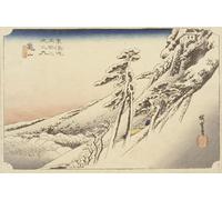 IPLUPJDY Retro Picture Canvas Art Poster Nordic Poster Cleaar Weather After a Snowfall by Utagawa Hiroshige Canvas Image for Wall Decor 60x90cm