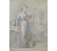 IPLUPJDY Retro Picture Canvas Art Poster Nordic Poster Georgiana Duchess of Devsnshire by Francesco Bartolozzi Canvas Image for Wall Decor 60x90cm