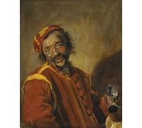 IPLUPJDY Retro Picture Canvas Art Poster Nordic Poster Laughing Man with Jug Known As Peeckelhaeringh by Frans Hals Canvas Image for Wall Decor 60x90cm