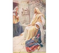 IPLUPJDY Retro Picture Canvas Art Poster Nordic Poster Martha and Mary by Harold Copping Canvas Image for Wall Decor 60x90cm