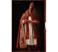 IPLUPJDY Retro Picture Canvas Art Poster Nordic Poster Pope Gregoire I the Great or Dialogue by Francisco De Zurbaran Canvas Image for Wall Decor 60x90cm