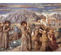 IPLUPJDY Retro Picture Canvas Art Poster Nordic Poster Scenes From the Life of St by Benozzo Di Lese Di Sandro Gozzoli Canvas Image for Wall Decor 60x90cm