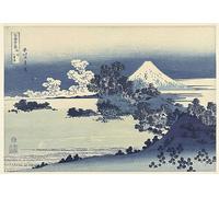 IPLUPJDY Retro Picture Canvas Art Poster Nordic Poster Shichiri-ga-hama Beach in Sagami Province by Katsushika Hokusai Canvas Image for Wall Decor 60x90cm