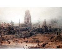 IPLUPJDY Retro Picture Canvas Art Poster Nordic Poster St Mary Redcliffe Bristol by Sell Cotman Canvas Image for Wall Decor 60x90cm