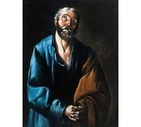 IPLUPJDY Retro Picture Canvas Art Poster Nordic Poster Tears of St Peter by Francisco De Zurbaran Canvas Image for Wall Decor 60x90cm