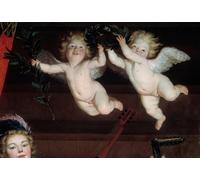 IPLUPJDY Retro Picture Canvas Art Poster Nordic Poster the Angels Detail Concert Painting by Gerrit Van Honthorst Canvas Image for Wall Decor 60x90cm