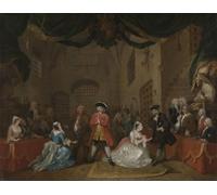 IPLUPJDY Retro Picture Canvas Art Poster Nordic Poster the Beggar's Opera by William Hogarth Canvas Image for Wall Decor 60x90cm