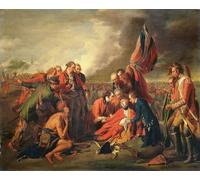 IPLUPJDY Retro Picture Canvas Art Poster Nordic Poster the Death of General by Benjamin West Canvas Image for Wall Decor 60x90cm