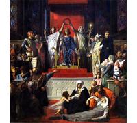 IPLUPJDY Retro Picture Canvas Art Poster Nordic Poster the Glorification of St Louis by Cabanel Canvas Image for Wall Decor 60x90cm