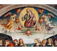 IPLUPJDY Retro Picture Canvas Art Poster Nordic Poster the Lord Surrounds with Prophecies by Pietro Perugino Canvas Image for Wall Decor 60x90cm