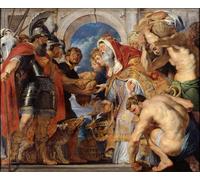 IPLUPJDY Retro Picture Canvas Art Poster Nordic Poster the Meeting of Abraham and Melchizedek by Peter Paul Rubens Canvas Image for Wall Decor 60x90cm