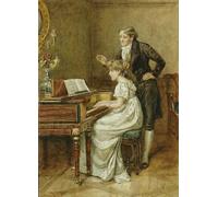 IPLUPJDY Retro Picture Canvas Art Poster Nordic Poster the Music Master by George Goodwin Kilburne Canvas Image for Wall Decor 60x90cm