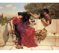 IPLUPJDY Retro Picture Canvas Art Poster Nordic Poster the Old Old Story by John William Godward Canvas Image for Wall Decor 60x90cm