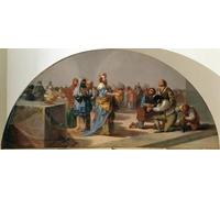 IPLUPJDY Retro Picture Canvas Art Poster Nordic Poster the Parable of the Guests At the Wedding of the King's Son by Francisco De Goya Canvas Image for Wall Decor 60x90cm