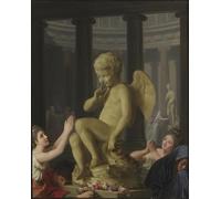 IPLUPJDY Retro Picture Canvas Art Poster Nordic Poster the Worship of Cupid by Alexander Roslin Canvas Image for Wall Decor 60x90cm