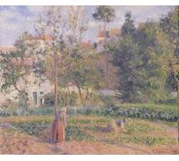 IPLUPJDY Retro Picture Canvas Art Poster Nordic Poster Vegetable Garden At the Hermitage Pontoise by Camille Jacob Pissarro Canvas Image for Wall Decor 60x90cm