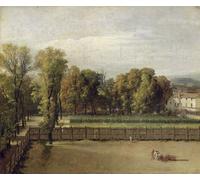 IPLUPJDY Retro Picture Canvas Art Poster Nordic Poster View of the Luxembourg Gardens in Paris by Jacques Louis David Canvas Image for Wall Decor 60x90cm