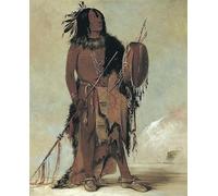 IPLUPJDY Retro Picture Canvas Art Poster Nordic Poster White Animal an Aged Medicine Man by George Catlin Canvas Image for Wall Decor 60x90cm