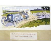 IPLUPJDY Vintage Picture Wall Canvas Print Modern Wall Artwork Racing the Gordon Bennett Cup in by Ernest Montaut Canvas Wall Picture for Wall Decor 60x90cm