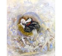 IPLUPJDY Vintage Poster Wall Prints Painting on Canvas a Child's Dream of Land by Richard Doyle Picture Art Prints for Wall Decor 60x90cm
