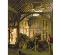 IPLUPJDY Vintage Poster Wall Prints Painting on Canvas an Ancient Barn by George Clausen Picture Art Prints for Wall Decor 60x90cm