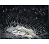 IPLUPJDY Vintage Poster Wall Prints Painting on Canvas Angels Ministering to Jesus After the Devil Has Left Him by Jacques Picture Art Prints for Wall Decor 60x90cm