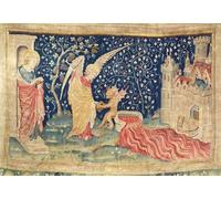 IPLUPJDY Vintage Poster Wall Prints Painting on Canvas Blood Flowing From the Great Winepress of God Wrath by Nicolas Bataille Picture Art Prints for Wall Decor 60x90cm