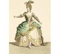 IPLUPJDY Vintage Poster Wall Prints Painting on Canvas Costume for Venus in Several Operas by Jean Baptiste Picture Art Prints for Wall Decor 60x90cm