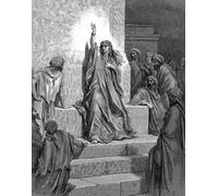 IPLUPJDY Vintage Poster Wall Prints Painting on Canvas Deborah Hebrew Prophetess and Judge by Gustave Dore Picture Art Prints for Wall Decor 60x90cm
