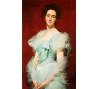 IPLUPJDY Vintage Poster Wall Prints Painting on Canvas Emily Vanderbilt Hammond by Charles Emile Auguste Carolus Duran Picture Art Prints for Wall Decor 60x90cm