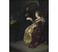 IPLUPJDY Vintage Poster Wall Prints Painting on Canvas Esther Reading Haman's Decree of the Extermination of the Jews by Famous Artist Picture Art Prints for Wall Decor 60x90cm